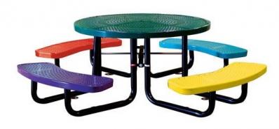 Children's Round Perforated Table